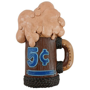 VTG JUTA SANGTHAWEEP Beer Mug Pub Sign Ceramic Wall Hanging Man Cave Decor